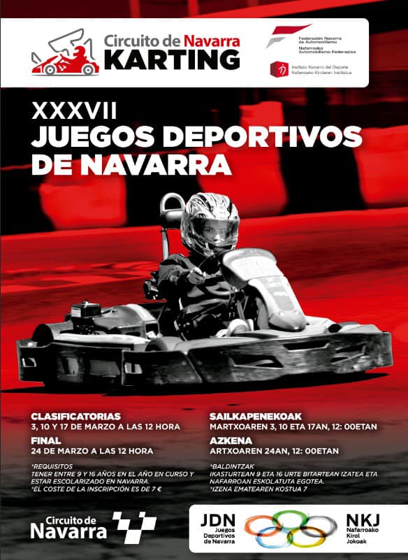 Los Juegos Deportivos de Navarra repiten la modalidad de Karting en este 2024